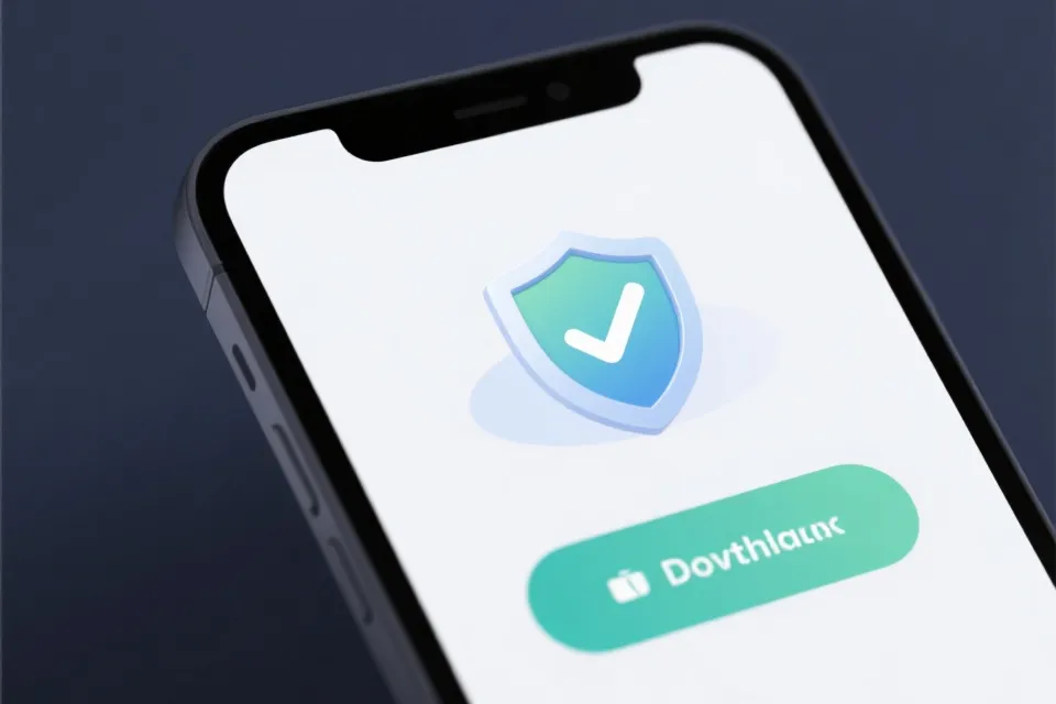 下载入口与校验示意图