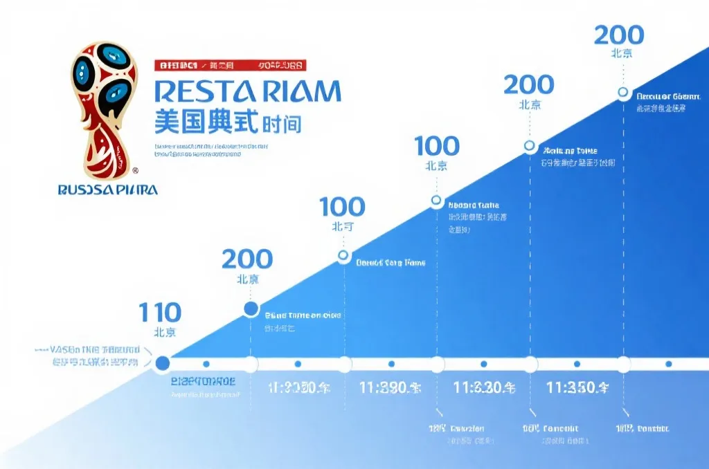 2026世界杯揭幕战时间轴示意图,展示美国当地时间与北京时间换算关系